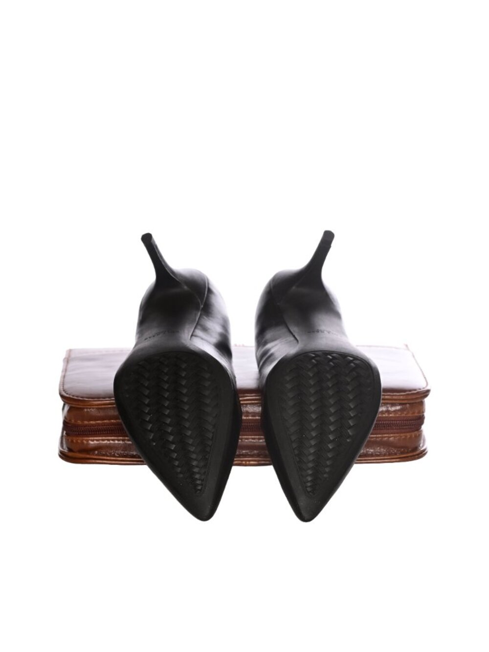 COLE HAAN Black Leather Pointed Toe Stiletto Heels
Women’s Sz 8~ Classic Styling - Picture 10 of 11